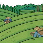 『ちゃっくりかき』(中澤智枝子・再話 五足萬・著 保立葉菜・絵 大隅書店)