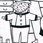おしゃれなイノシシ登場? 絵と文のズレを楽しむ絵本『おしゃれなのんのんさん』(風木一人・作 にしむらあつこ・絵 岩崎書店)