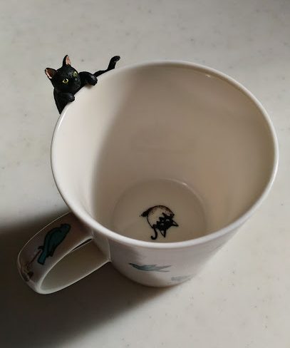 黒猫マグカップ