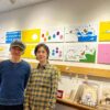『とりがいるよ』シリーズパネル展、春の目白で開催中です♪