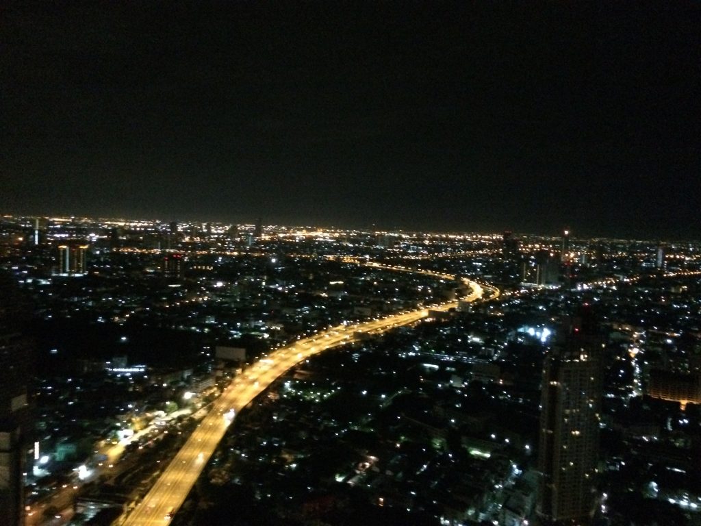 先日訪れたタイ、バンコクの夜景